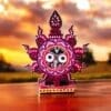 Wooden Nilachakra, a symbol of Lord Jagannath. Handcrafted and perfect for home temples or altars.