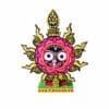 Wooden Nilachakra, a symbol of Lord Jagannath. Handcrafted and perfect for home temples or altars.