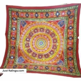 Elevate your home with this large Gruha Sundarjya Chandua, a beautiful handwoven wall hanging.
