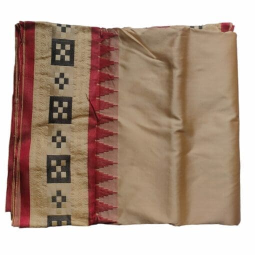 Enhance your devotion to Lord Jagannath with this exquisite silver silk Pata cloth.