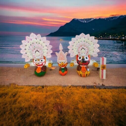 Traditional Tahia Headwear for the Pahandi Bije ceremony during Ratha Yatra.