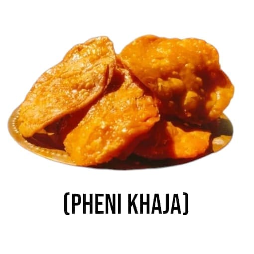 Pheni Khaja sweets, a delicate and flaky treat from Shri Khetra Dham (Puri).