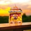 Lord Jagannath multi-colored Wooden Patitapawan Temple, pure neem wood.