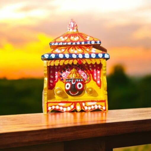 Lord Jagannath multi-colored Wooden Patitapawan Temple, pure neem wood.