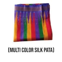 Multi-color silk Pata cloth, a vibrant garment for Lord Jagannath.