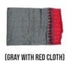 A gray and red cotton Pata cloth, a religious garment for Lord Jagannath.