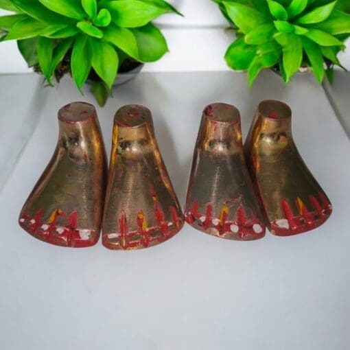 Brass Paduka (Feet) for Shri Jagannath Mahaprabhu & Shri Balabhadra, handcrafted with intricate detail.