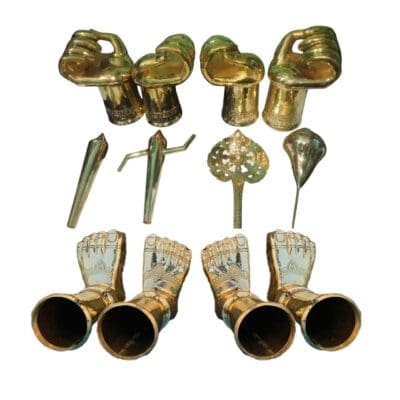 Big size Brass hands, Feet and weapons