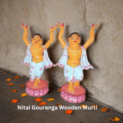 Nitai Gouranga Wooden Murti