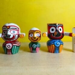 Anandamaya Rupam – Neem Wood Jagannath Idol & Siblings