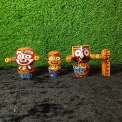 Karunamaya Rupam Neem Wood Jagannath Idol & Siblings
