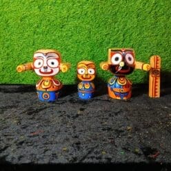 Karunamaya Rupam Neem Wood Jagannath Idol & Siblings