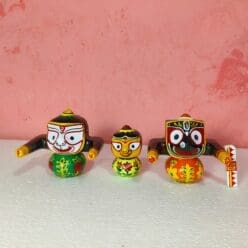 Bana Madhaba Neem Wooden Murti Set