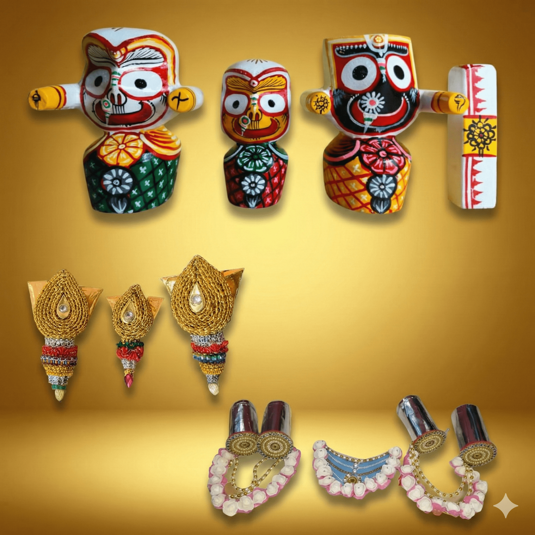 Shri Jagannath Divya Alankar Combo: The Royal Ornament Set